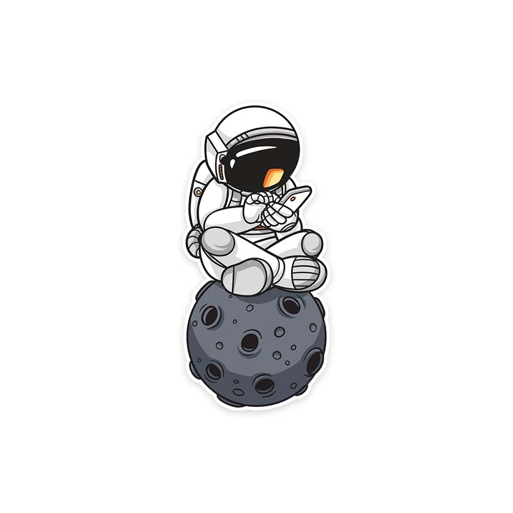 Astronaut Space Sticker