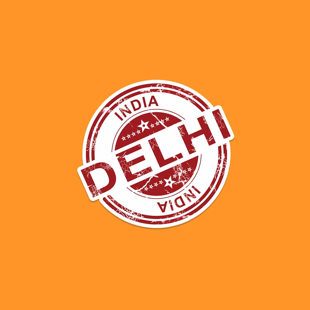 Discovering Delhi Sticker