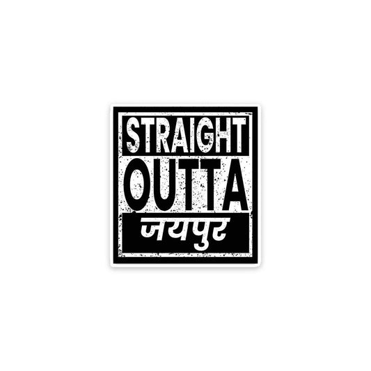 Straight Outta Jaipur Travel Sticker