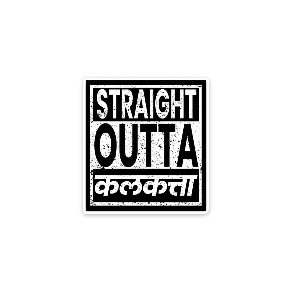 Straight Outta Kolkata Travel Sticker