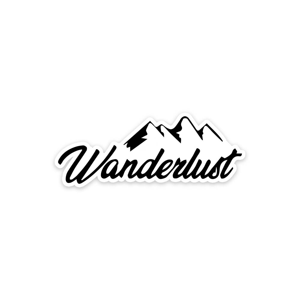 Wanderlust Travel Sticker