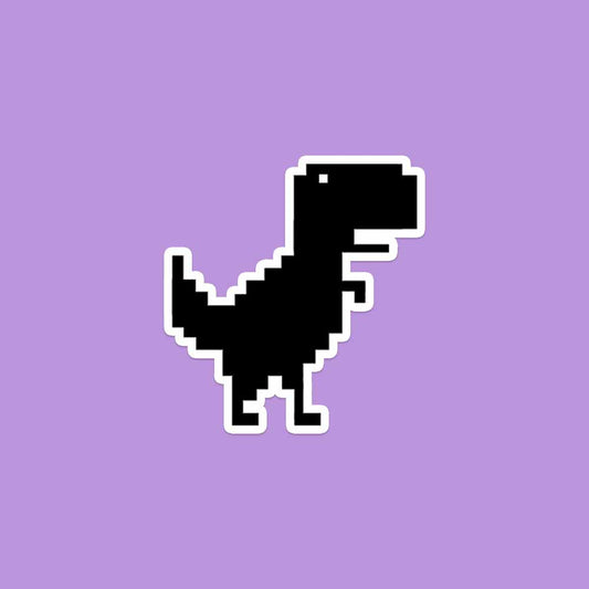 Pixel T-rex Sticker