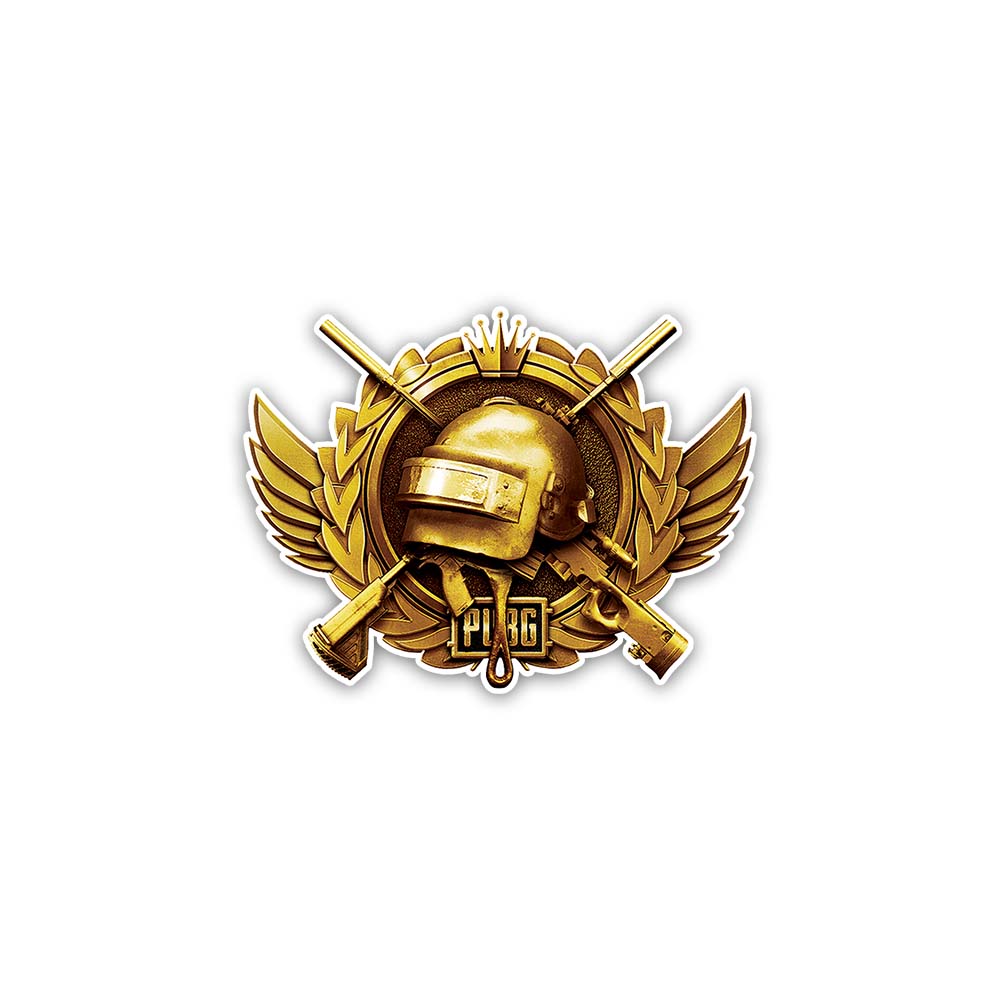 Pubg conqueror logo sticker