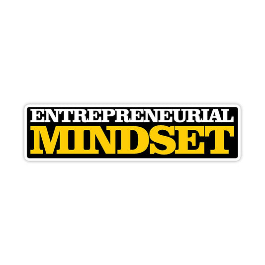 Entrepreneurial mindset inspirational sticker